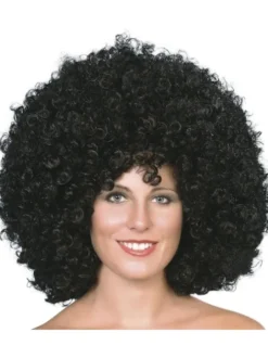 Afro Paryk Sort XL