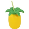 Ananas kop med sugerør
