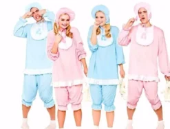 Baby kostume i lyserød