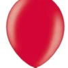 Ballon i 12,7cm metallic rød - 100stk