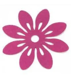 Blomster i filt 12cm i diameter