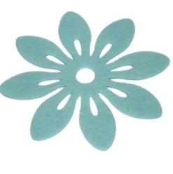 Blomster i filt 12cm i diameter