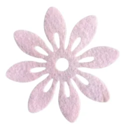 Blomster i filt 12cm i diameter