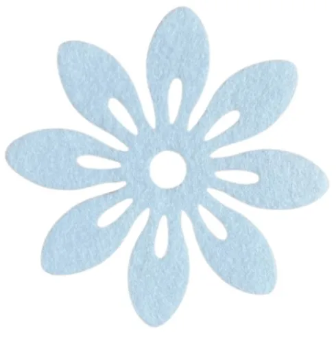 Blomster i filt 12cm i diameter