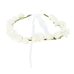 Blomsterkrans Ibiza med hvide blomster