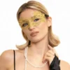 Blondemaske i guld