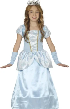 Blå Prinsesse kostume