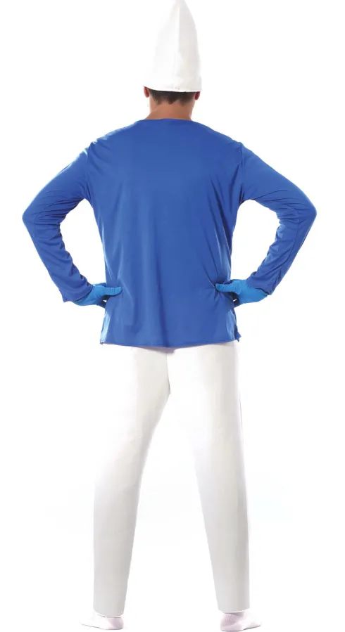 Blå Smølfe Kostume