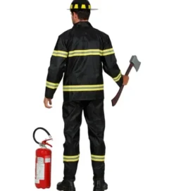 Brandmand Kostume til mænd - Sort