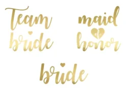 Bride to be Tattoo i guld
