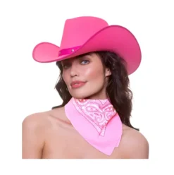 Cowboy bandana tørklæde i lyserød