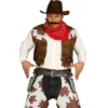 Cowboy bælte i sort med 2 pistoler