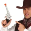 Cowboy pistol sølvfarve