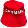 Danmark bøllehat i rød
