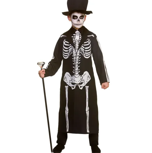 Day of the Dead skelet kostume til børn