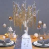 Diamant guirlande med gyldne plastdiamanter
