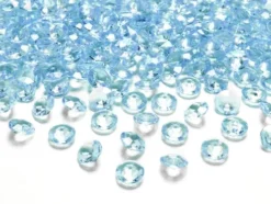 Diamant konfetti 12 mm Tyrkisblå