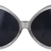 Disco brille i grå med sølvnot