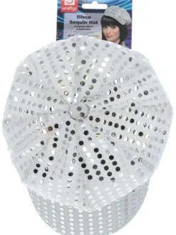 Disco kasket med sølv-dots