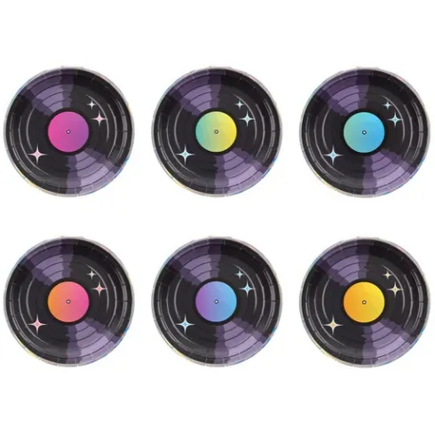 Disco retro tallerken