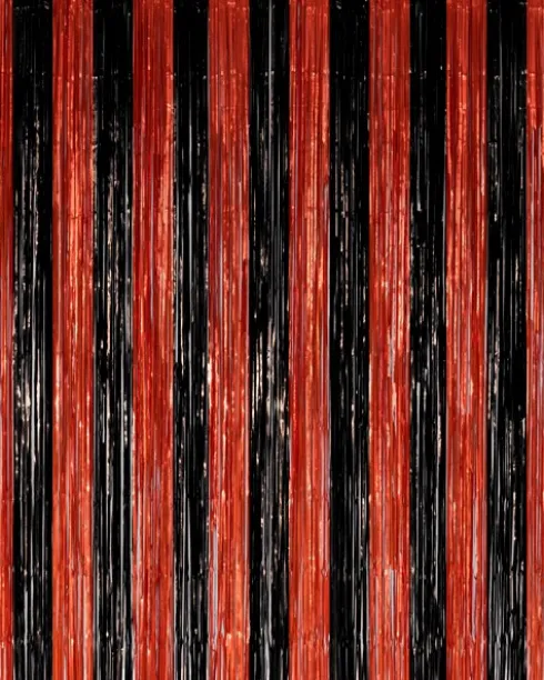 Dørforhæng 100 Sort-Orange