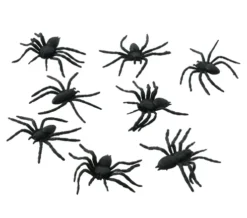 Edderkopper sorte 6 cm, 8 stk.