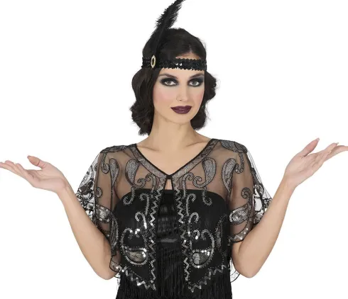 20´er Bolero top i sort