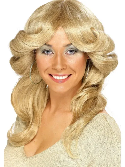 70'er kvinde paryk blond
