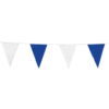 Flagbanner Blå-Hvid
