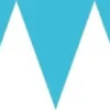 Flagbanner i Lyseblå karton