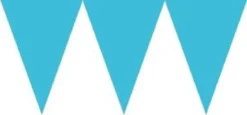Flagbanner i Lyseblå karton