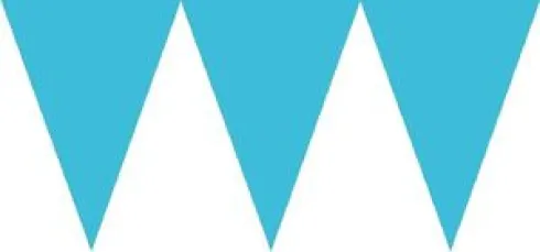 Flagbanner i Lyseblå karton