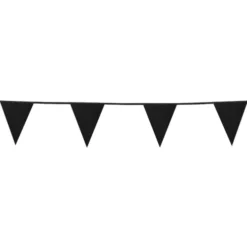 Flagbanner med 12 flag i Glitter-sort