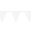 Flagbanner med Hvide glitterflag