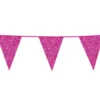 Flagbanner med Pink glitterflag