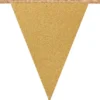 Flagbanner 6 m. Guldglitter