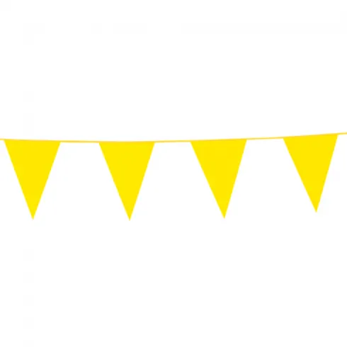 Flagbanner 10 m. med gule flag