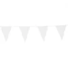 Flagbanner 10m. med 20 Hvide flag