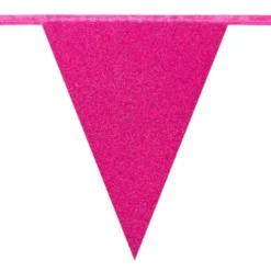 Flagbanner 10 m. med 20 PINK flag