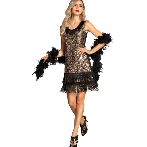 Flapper Kjole - Peacock