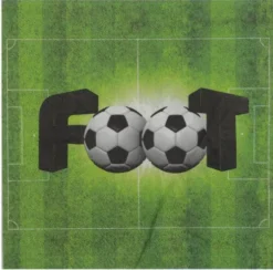 Fodbold motiv servietter 20stk
