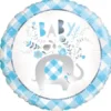 Folieballon Baby Elefant Lyseblå