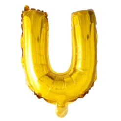 Folie ballon BOGSTAVER - GULD 102 cm