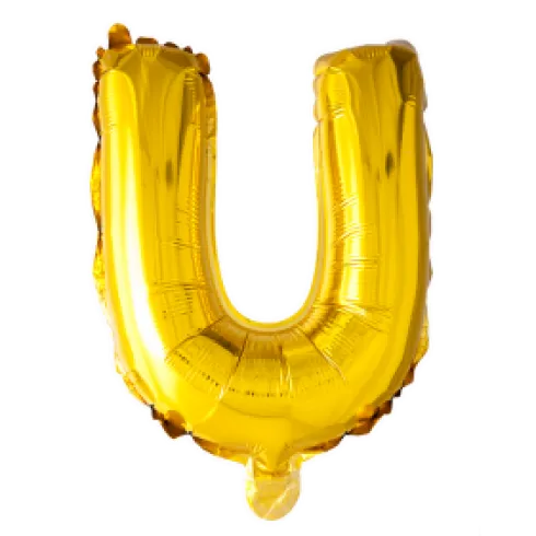 Folie ballon BOGSTAVER - GULD 102 cm