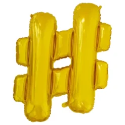 Folie ballon BOGSTAVER - GULD 102 cm