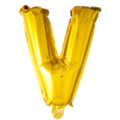 Folie ballon BOGSTAVER - GULD 102 cm