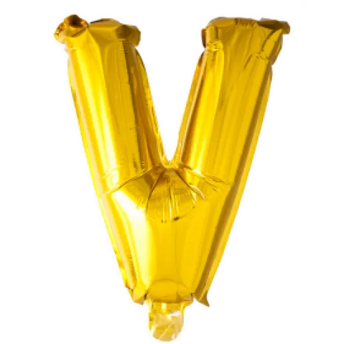 Folie ballon BOGSTAVER - GULD 102 cm