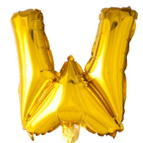 Folie ballon BOGSTAVER - GULD 102 cm