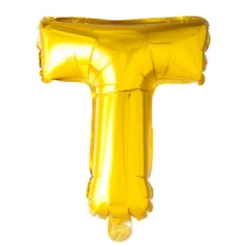 Folie ballon BOGSTAVER - GULD 102 cm