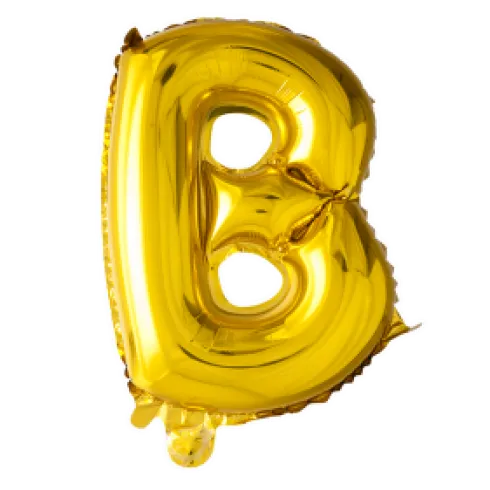Folie ballon BOGSTAVER - GULD 102 cm